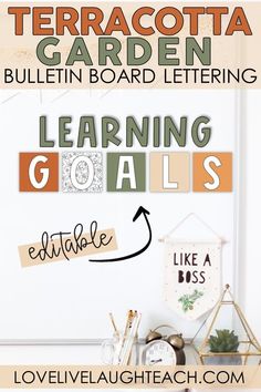 the words learning goals written in different languages on a whiteboard with an arrow pointing to it