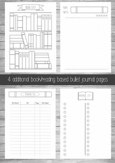 Book/Reading Bullet Journal Extra Pages -------------------------------------------------------- This download is perfect for all you book lovers! It allows you to keep track of how many books youve read this year and how Bullet Journal Bookshelf, Bullet Journal Pages, Traveler Notebook, Bullet Journal Page, Habit Tracker Bullet Journal, Bullet Journal Printables, Bujo Inspiration, Bullet Journal Layout, Bullet Journal Inspo