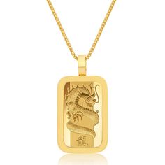 Pendants - Standard 1oz. Suisse Gold Bar (Lunar Dragon Gold Bar Design, Lunar Dragon, Gold Ingot, Monkey Design, Golden Dragon, Gold Dragon, Gold Bar, Bar Design, The Limited