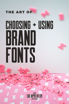 the art of choosing font and using brand font to create an advertisement for your company