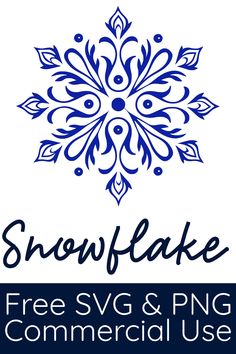 the logo for snowflake, a free svg and png commercial use shop