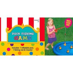 Buy Kids Birthday Duck fishing game sold at Party Expert Duck Fishing Game, Carnival Fishing Game, Fishing Party Games, Outdoors Game, Childrens Party Games, Duck Party, Fall Carnival, Carnival Ideas, Health Fair