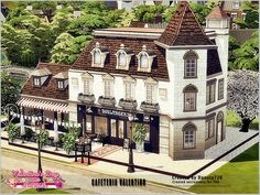 this is an artist's rendering of a victorian hotel