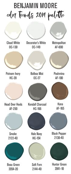 the most popular paint colors for your house and their names are in this color chart