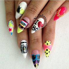 90s Style Nails