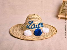 Personalized Beach Hat Are you ready to hit the beach in style? Look no further than our Personalized Honeymoon Beach Hat! This floppy hat is the perfect accessory for any newlywed heading off on a romantic beach vacation. Made from high-quality materials, it's both stylish and functional. This beach hat is designed with the Mrs. Beach Babe in mind, featuring a personalized touch that will make you feel extra special. Add your own custom text to the hat, such as "Mrs. Smith" or "Just Married", t White Beach Hat With Flat Crown, Custom White Hats For The Beach, Cheap Personalized Beach Hats, Personalized Curved Brim Beach Hat, Honeymoon Beach Hats, Straw Beach Hat, Straw Hat Beach, Bachelorette Party Gift, Personalized Makeup Bags