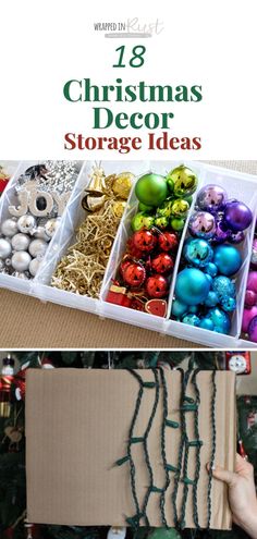 christmas decor storage ideas for the home