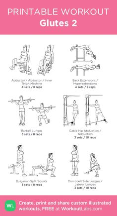 the printable workout guide for women with instructions on how to do squats and pull ups