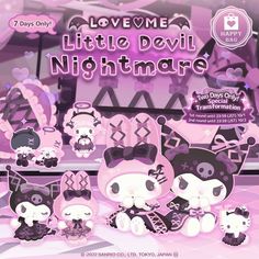 an advertisement for the little devil nightmare game