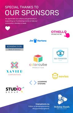 some logos that have been designed to look like they are in different colors and shapes