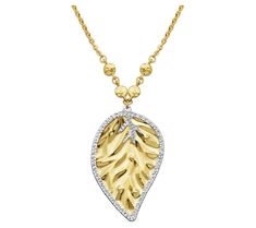 Embrace elegance with this 14K Gold Two-Tone Textured Leaf Necklace, featuring a delicate 14K yellow gold chain adorned with a stunning 14K white gold leaf embellishment. Perfect for adding a touch of sophistication to any outfit, this necklace is a versatile addition to your jewelry collection. From statement pieces to everyday essentials, it secures effortlessly around your neck with a spring ring clasp, ensuring both comfort and style. Gold Embellishment, Yellow Gold Chain, Leaf Necklace, Necklace Sizes, Everyday Essentials, Jewelry Bags, Leaf Design, Spring Rings, Gold Leaf