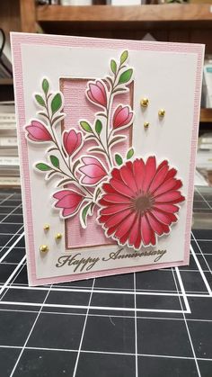 a close up of a greeting card on a table