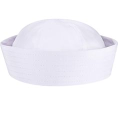 PRICES MAY VARY. Adorable costume hats: white sailor caps are suitable for most adults and people recommended for over 15 years old to parties, Halloween costume, sailing themed party, etc. Soft and durable: white sailor hat consist of quality cotton and polyester, with classic white color, odorless, stylish and simple, classic sailor hat to match your sailor costume (sailor costume not included) Suitable occasion: you will receive 1 piece sailor cap, awesome party hat for a nautical themed birthday party, Halloween costume party, vacations, fishing, sailing, pretend play, theater performances and more Measurement: captain hat measures approx. 23 inch/ 58 cm in circumference, 2.56 inch/ 6.5 cm in height, can be fixed with a hair clip to accommodate smaller heads DIY projects: yacht captain Captain Barnacles Costume, Nautical Costume, Sailor Hats, Sailor Costume, Sailor Cap, Old Head, Sailor Hat, Nautical Party, Cute Costumes