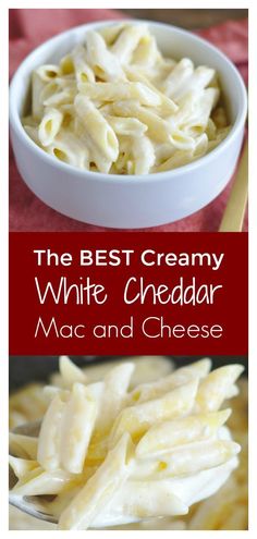 the best creamy white cheddar macaroni and cheese is made with only three ingredients