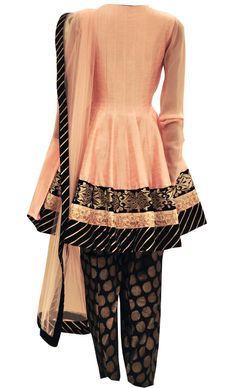 Peach Anarkali Salwar Suit Asian Suits, Anarkali Kurtis, Net Fabric, Stylish Dress Designs, Salwar Suit, Raw Silk, Salwar Suits