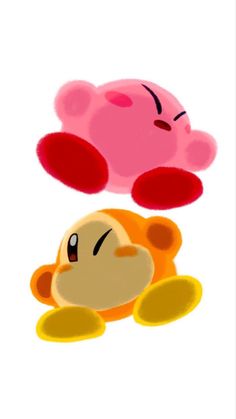 Kirby and Waddle Dee Wallpaper where theyre smooshed up against your screen Waddle Dee Wallpaper Iphone, Kirby Matching Wallpaper, Kirby Waddle Dee Wallpaper, White Kirby Wallpaper, Waddle Dee Cute, Kirby Wallpaper Iphone Dark, Kirby And Waddle Dee Matching Pfp, Kirby And Waddle Dee Art