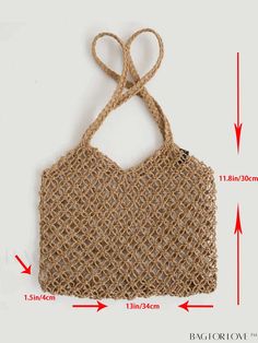 BagForLove - Stylish Straw Woven Beach Tote: Summer Fashion Essential Product Description Color Beige Strap Type Double Handle Pattern Type Plain Bag Size Small Type Shoulder Tote Bag Style Fashionable Features High-capacity Closure Type No-closure Magnetic No Material Paper Care Instructions Do not wash Size Chart INCH CM Bag Length Bag Width Bag Height Handle Height 13.4 inch 1.6 inch 11.8 inch 10.6 inch Bag Length Bag Width Bag Height Handle Height 34 cm 4 cm 30 cm 27 cm Details Pictures Simi Summer Style Sand-colored Shoulder Bag, Casual Summer Straw Beach Bag, Casual Summer Straw Bag For The Beach, Spring Beach Sand-colored Straw Bag, Trendy Crochet Bag For Beach Season With Open Weave, Summer Woven Sand-colored Shoulder Bag, Sand-colored Straw Bag For Summer Beach, Chic Lightweight Crochet Bag For Summer, Lightweight Casual Beige Beach Bag