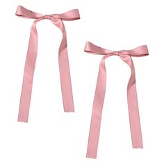 two pink bows tied to each other