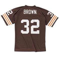 a brown football jersey with the number 32 on it and two white letters that read browns