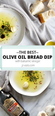 the best olive oil bread dip with balsami vinegar