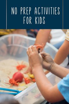 Try out these easy no prep toddler activities! Perfect for one year olds, 2 year olds, and 3 year olds. Use these easy activities indoors for the winter months and outside. These 20 activities are perfect for year round fun and to help your littles learn, grow, and develop while engaging with their environment. Includes no prep toddler activities for fine motor, gross motor, craft ideas, and so much more. Try these out in your home this week! Indoor Toddler Activities, Indoor Activities For Toddlers, List Of Activities