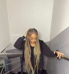 Half Braids Half Sew In Weave Blonde, Blonde Straight Back Braids, Blonde Cornrows Braids Black Women, Medium Fulani Braids, Blonde Fulani Braids, Blonde Cornrows, Small Cornrows, Straight Back Braids, Half Cornrows