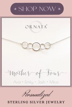 Delicate and simple sterling silver necklaces that symbolically represent friends and family. Elegant Circle Necklaces For Mother's Day, Elegant Circular Necklace For Mother's Day, Hypoallergenic Sterling Silver Necklaces For Mother's Day, Hypoallergenic Sterling Silver Necklace For Mother's Day, Hypoallergenic Round Pendant For Mother's Day, Hypoallergenic Jewelry For Birthday And Mother's Day, Hypoallergenic Mother's Day Round Pendant, Sterling Silver Necklaces For Birthday And Mother's Day, Sterling Silver Necklace For Birthday And Mother's Day