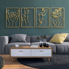 Introducing a touch of captivating elegance to your space with our stunning Metal Wall Ornament Art Silhouette Female. This exquisite piece showcases a graceful female form, adding a touch of sophistication and timeless beauty to any room.

Imagine the warm glow of gold reflecting light, creating a captivating focal point in your living room, bedroom, study, dining room, or even a commercial space. Shop now. Gold Metal Wall Art, Minimalist Dekor, Diy Backsplash, Modern Abstract Wall Art, Gold Wall Art, Wall Ornaments, Gold Wall, Metal Wall Art Decor