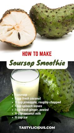 Soursop Juice & Smoothie Recipe | healthy soursop smoothie | soursop smoothie for weight loss | juicing recipes for weight loss | juice recipes | healthy juicer recipes | juicer recipes beginners | green juice recipes for weight loss Sour Sap Benefits, Soursop Drink Recipe, Soursop Fruit Benefits, Soursop Smoothie Recipes, Soursop Leaves Benefits, Soursop Tea Benefits, Alkaline Juice Recipes, Soursop Recipes, Soursop Smoothie