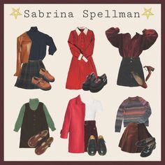 Sabrina Spellman Lookbook, Chilling Adventures Of Sabrina Aesthetic Outfits, Sabrina Outfits Chilling Adventures Of, Sabrina The Witch Outfits, Sabrina Outfit Ideas, Daria Inspired Outfits, Sabrina Spellman Outfit Inspiration, Sabrina Spellman Outfit 90s, Chilling Adventures Of Sabrina Outfits