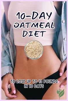 Lunch 1 Benefits Of Oats, Oatmeal Diet Plan, Oatmeal Diet, Best Smoothie, Best Fat Burning Foods, Fat Burner Drinks, Healthy Smoothie, Lose 50 Pounds, Diet Meal Plans