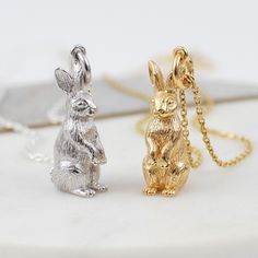 PRODUCT CODE * Beautifully detailed rabbit charm necklace in yellow gold vermeil and sterling silver to celebrate the Chinese Zodiac year of the Rabbit! * Strengths of the Rabbit: intuitive, even-tempered, gentle, faithful, compassionate, and clever * The Years: 1963, 1975, 1987, 1999, 2011, 2023 FREE GIFT BOX * This necklace comes in a gift box. We can add a gift card for your special message. PERSONALISATION * Add personalisation with a discreet heart charm to the back of the necklace. It's a Chinese Zodiac Rabbit, Zodiac Rabbit, Rabbit Necklace, Bunny Necklace, Rabbit Charm, Rabbit Necklaces, Rabbit Pendant, Lunar Year, Chinese Year