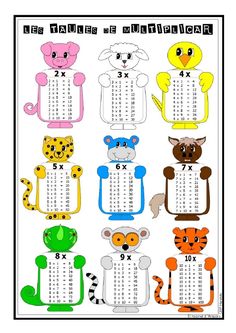 a printable worksheet with numbers and animals