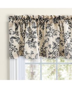 in stock Window Scarf, Toile Design, Tier Curtains, Lush Decor, Curtain Valance, Window Valance, Cottage Kitchen, English Cottage, Kitchen Curtains