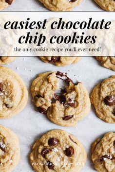 the best chocolate chip cookies recipe you'll ever need