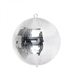 a mirror ball hanging from the ceiling