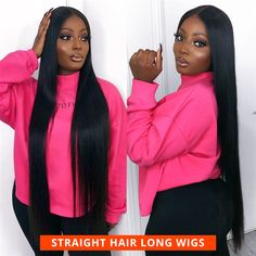 Wiggins Hair Long Straight Wigs 18-36 Inches Deep Parting 6x6 Lace Closure Wigs 150% -250% Density Glueless Closure Wigs Cheap Human Hair Wigs Free Shipping Loose Wave Hairstyles, Wave Hairstyles For Black Women, Make A Wig, Baddie Hair, Wave Hairstyles, Straight Human Hair Bundles, U Shaped Hair, Hair 2022, Human Hair Color