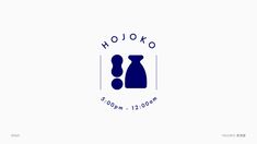 a blue and white logo with the words holoko in it's center