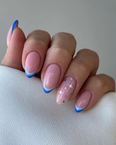 Blue Gel Nails, Nails Wedding, Blue Nail