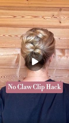 Hair Claw Clip Hairstyles, Thanksgiving Hairstyles, Claw Clip Hairstyle, Hair Hack, Hair Bun Tutorial, Hair Tutorials Easy, Grow Hair Faster