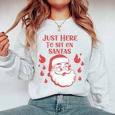 Dirty Christmas Sweater Naughty Santa Funny Christmas - Etsy Funny Xmas Sweaters, Mens Christmas Shirts, Santa Sweater, Christmas Jammies, Santa Sweatshirt, Retro Santa, Christmas Crewneck, Christmas Pjs, Xmas Sweater