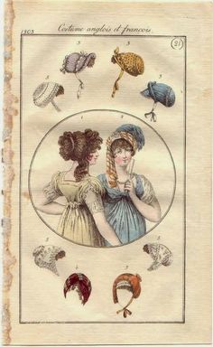 English And French, Regency Era, Retro Mode, Empire Style, Historical Costume