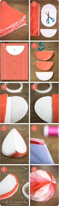 the steps to make an origami heart