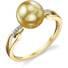 Pearl Diamond Ring, Golden Rings, Pearl And Diamond Ring, Sea Pearl, Sea Pearls, South Sea Pearls, Pearl Diamond