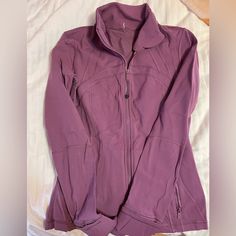 Brand New Condition, No Tag (I Rip Them Off) Size 8. Vintage Plum Color (No Longer Available) Perfect For Spring And Summer Fitted Workout Outerwear With Pockets, Purple Winter Workout Outerwear, Winter Workout Purple Outerwear, Winter Workout Outerwear In Purple, Anna Claire, Lululemon Define, Lululemon Define Jacket, Define Jacket, Plum Color