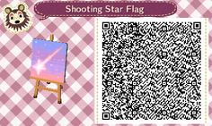 an animal crossing qr code is displayed in front of a pink and white checkered background