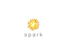 the logo for spark, a company that uses light and sound to create an image