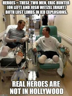 two men sitting in hospital chairs talking to each other