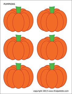 the cut out pumpkins are ready to be used for crafts and papercrafting