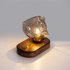 Ice Stone Glass Table Lamp - Vakkerlight Ice Stone, Office Inspo, Chandelier Floor Lamp, Led Wall Lamp, Ceiling Chandelier, Wood Light, Light Project, Chandelier Ceiling Lights, Small Frame